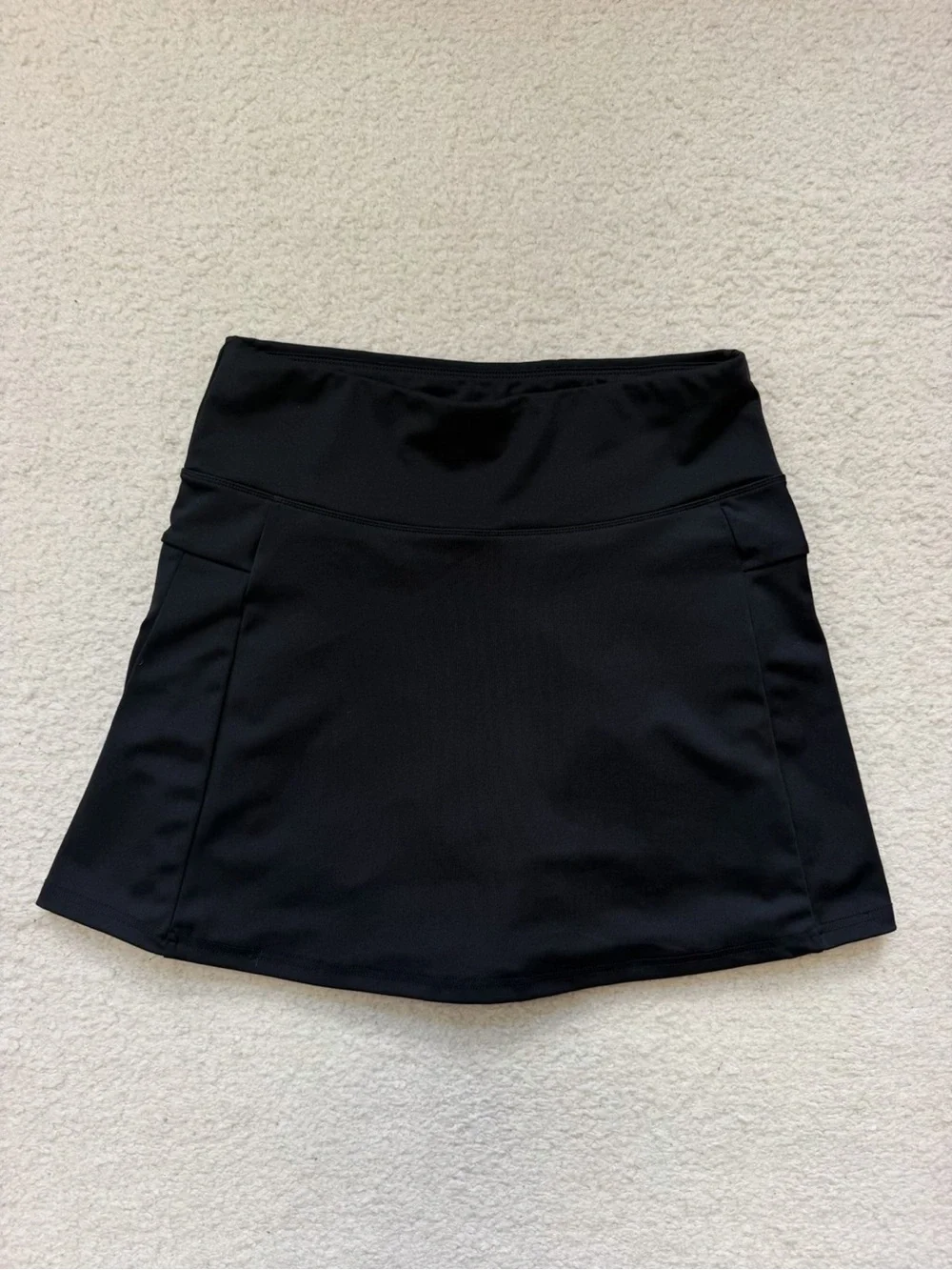 Adrienne Vittadini Sport Black Pleated Tennis Skort M